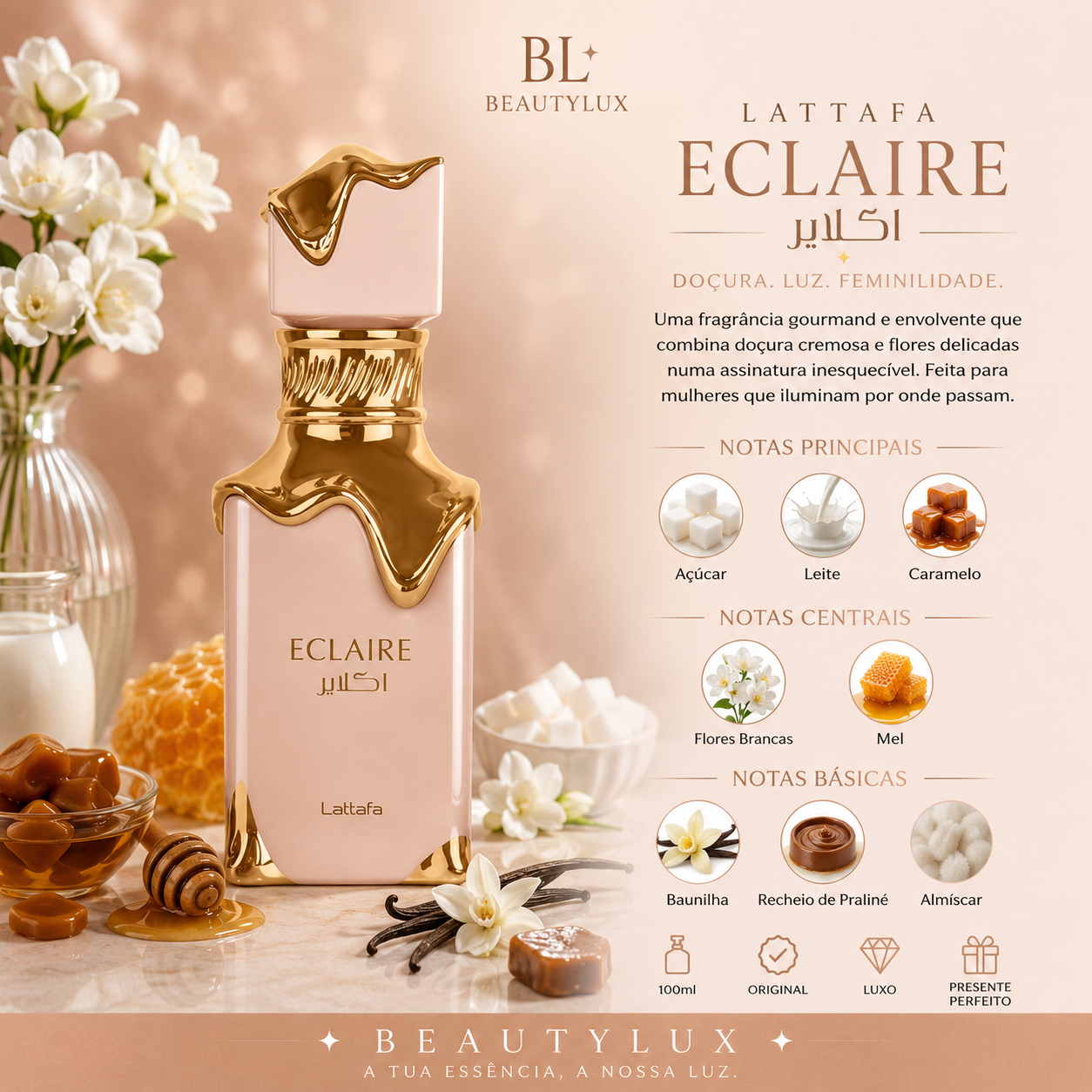 Eclaire Lattafa. 100 ML