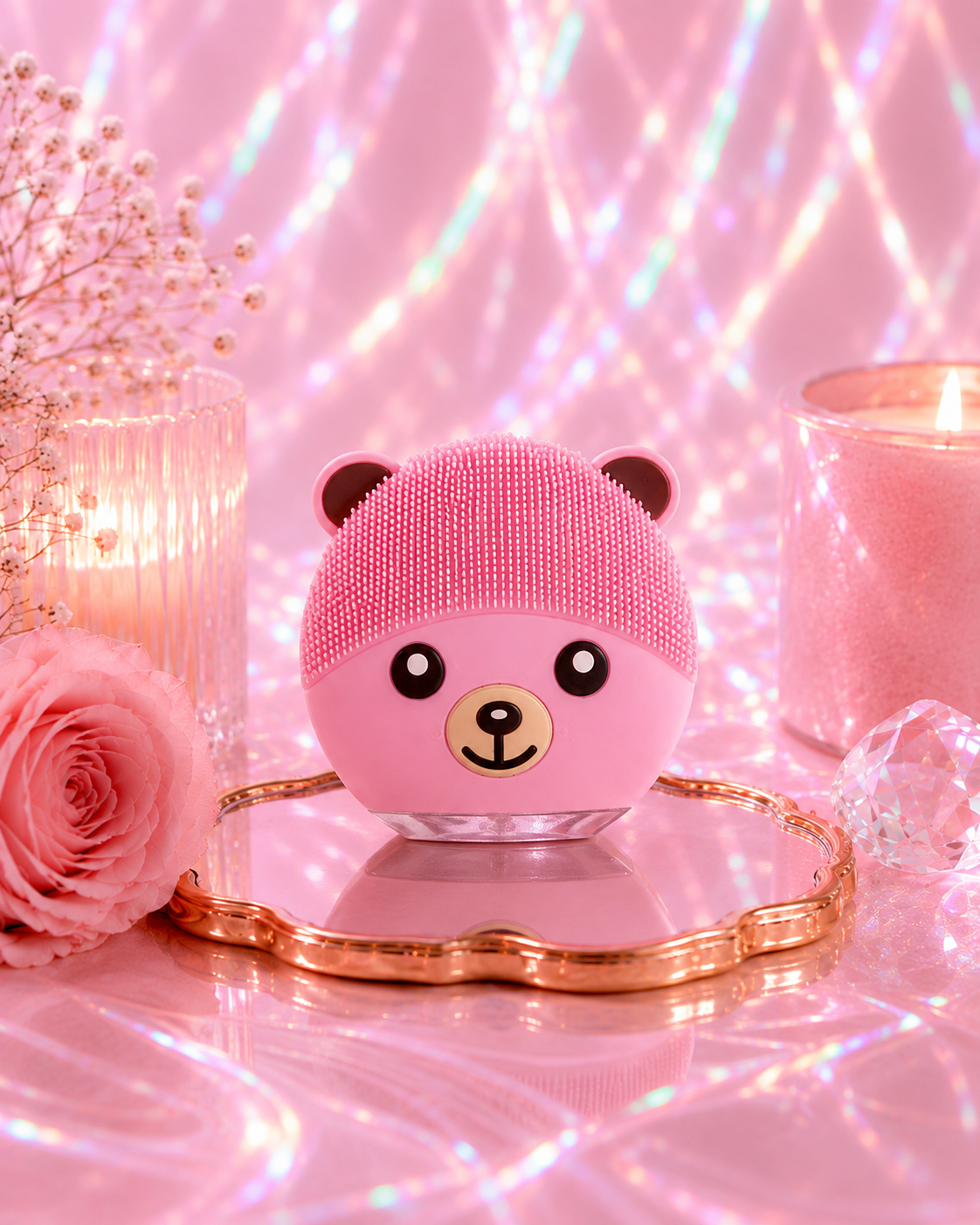 Máquina limpeza facial Urso 🐻 Rosa