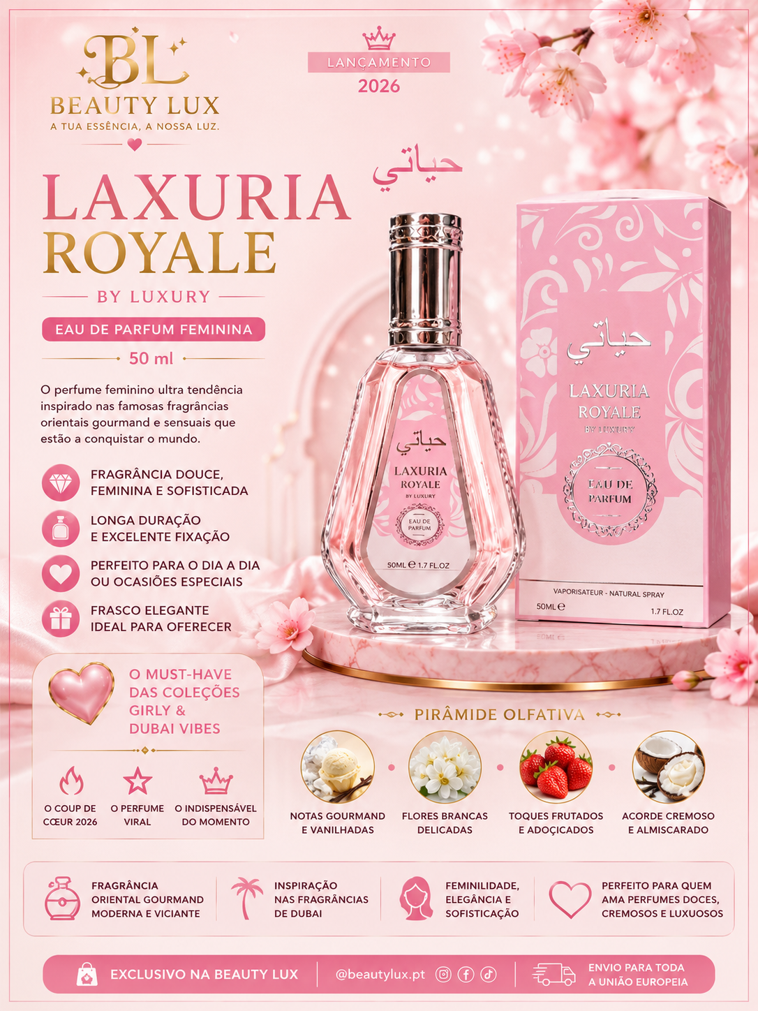 Perfume inspiração Yara 50 ML