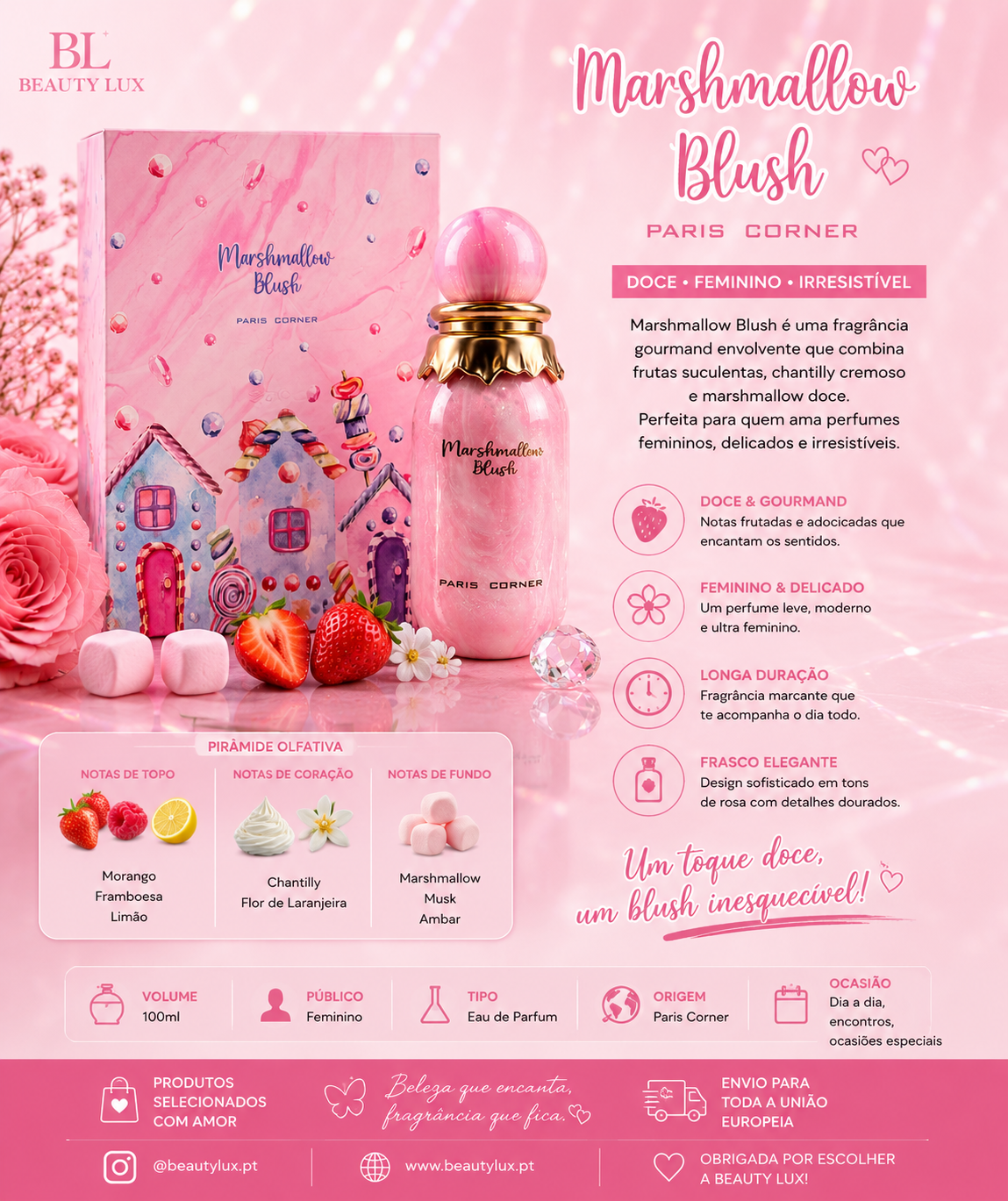 Marshmalow Blush Paris Corner 100 ML
