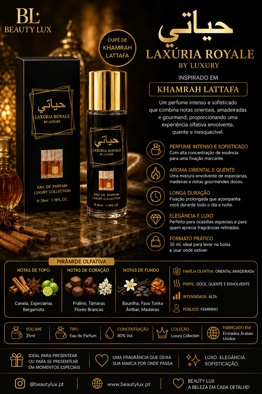 Eau de parfum Khamrah 35ML