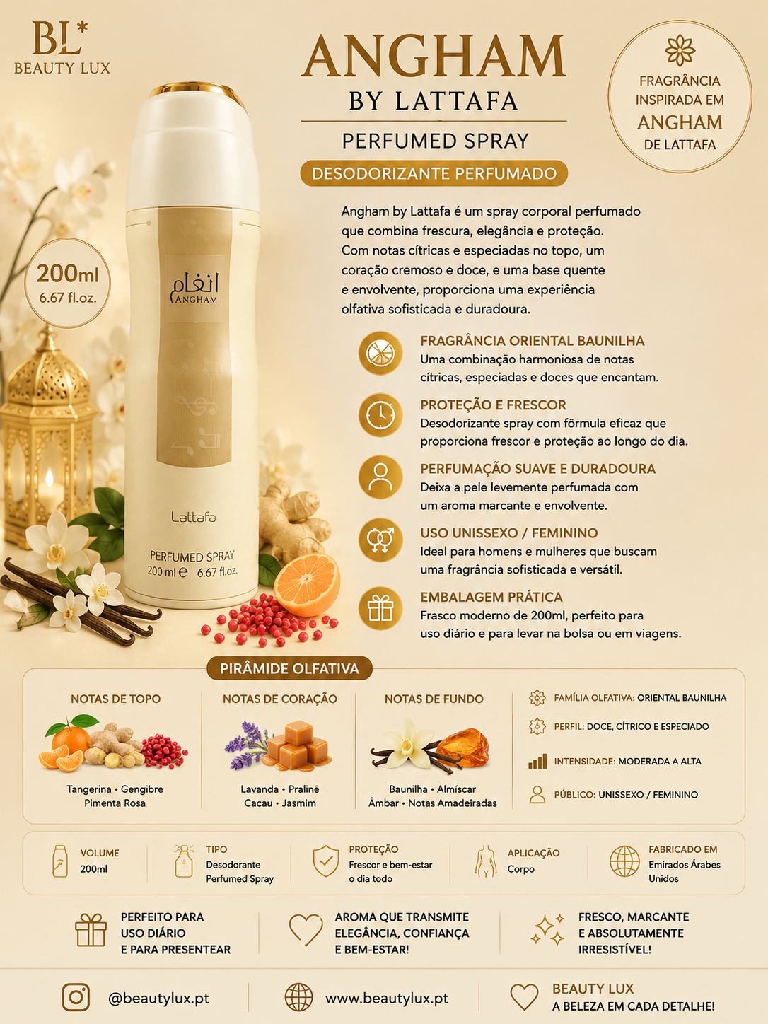 Deo Spray Angham Lattafa