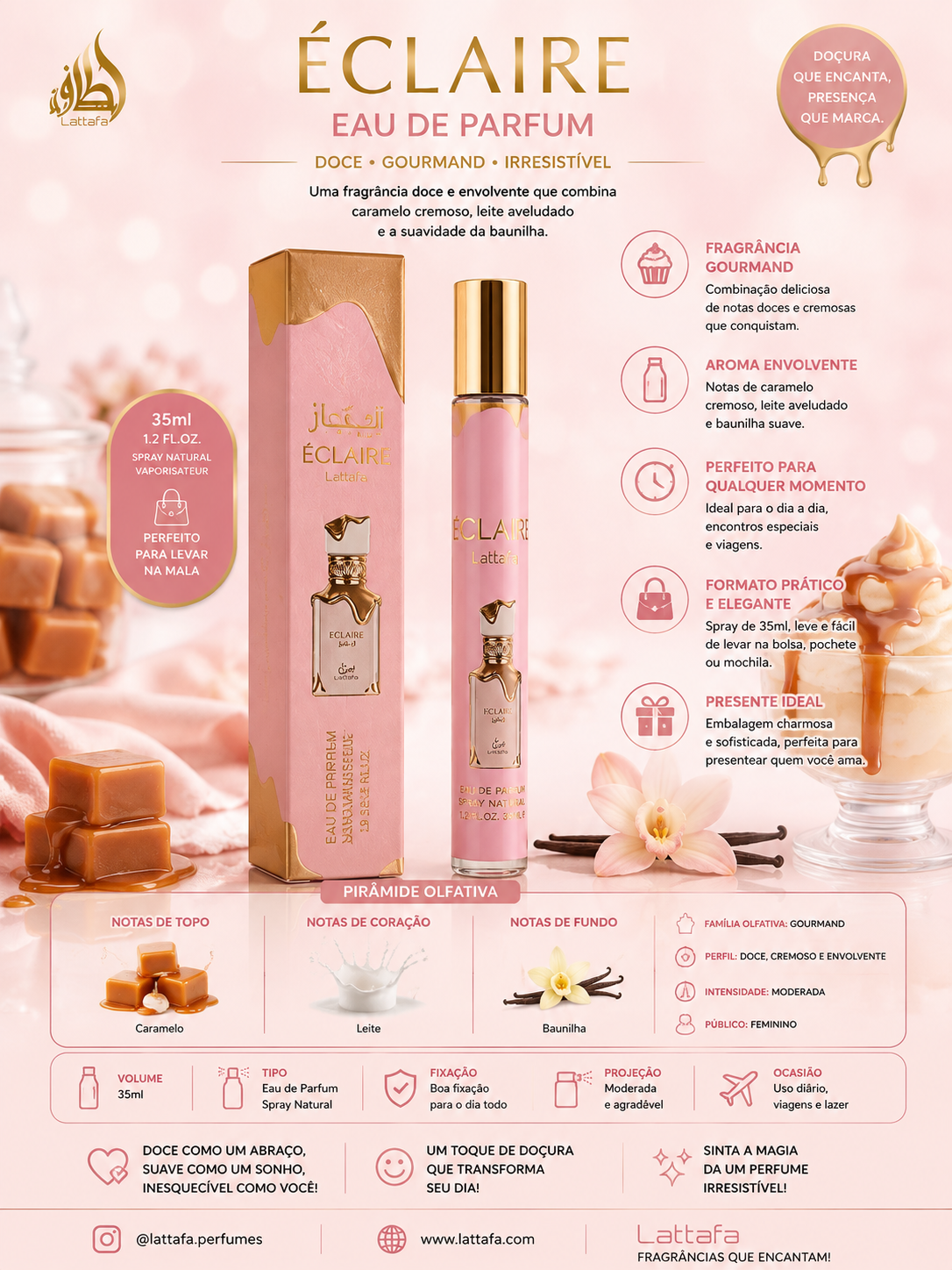 Perfume 35 ML Eclaire Lattafa