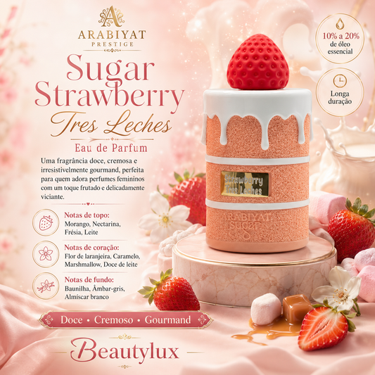 Arabiyat Prestige Sugar Strawberry Tres Leches Eau de Parfum 🍓🍰 100ML