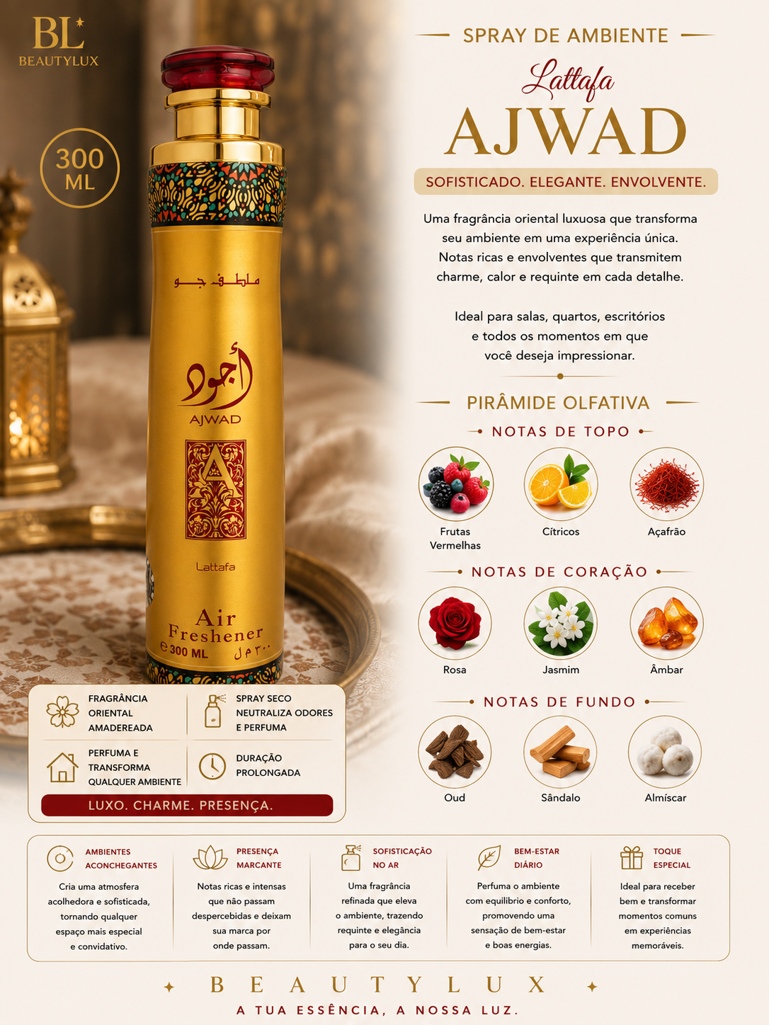 Spray de ambiente Ajwad Lattafa