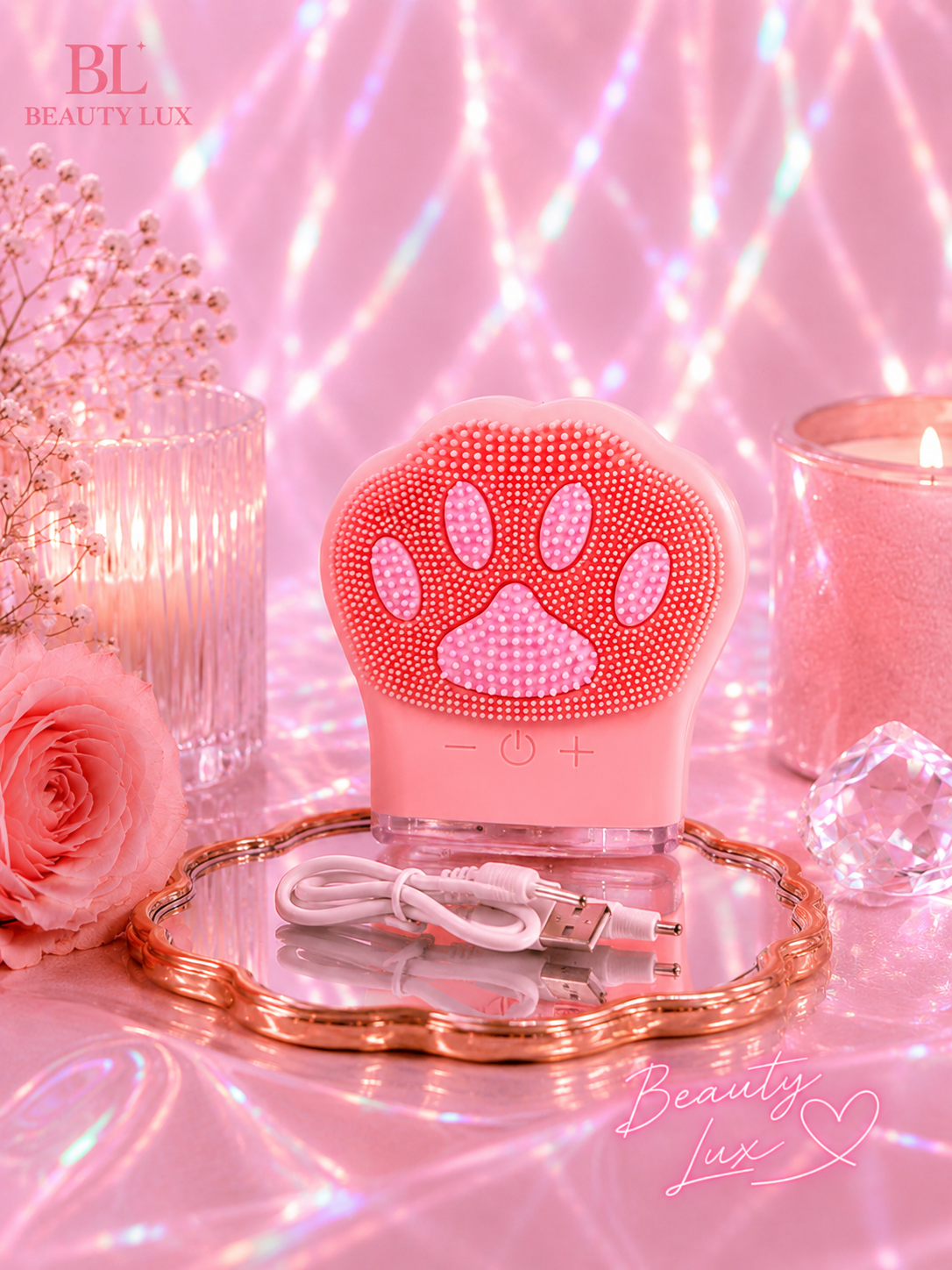 Máquina limpeza Facial Pata 🐾 Rosa