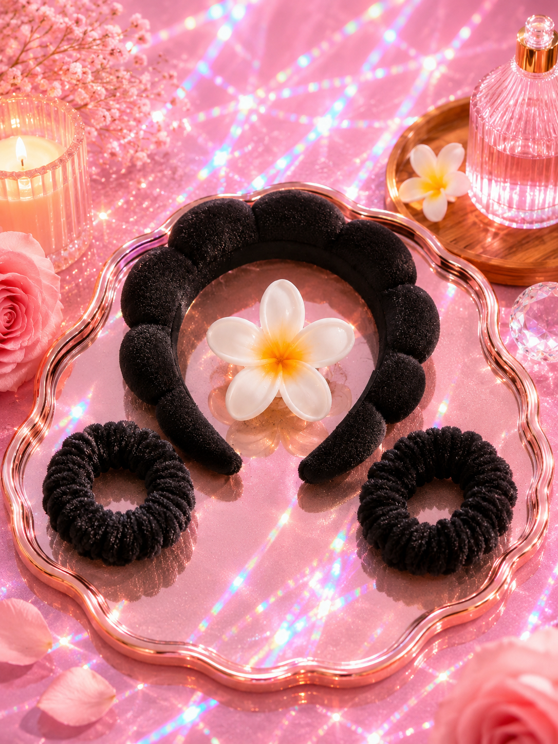 Kit de Acessórios para Cabelo e Skin Care🌸✨
