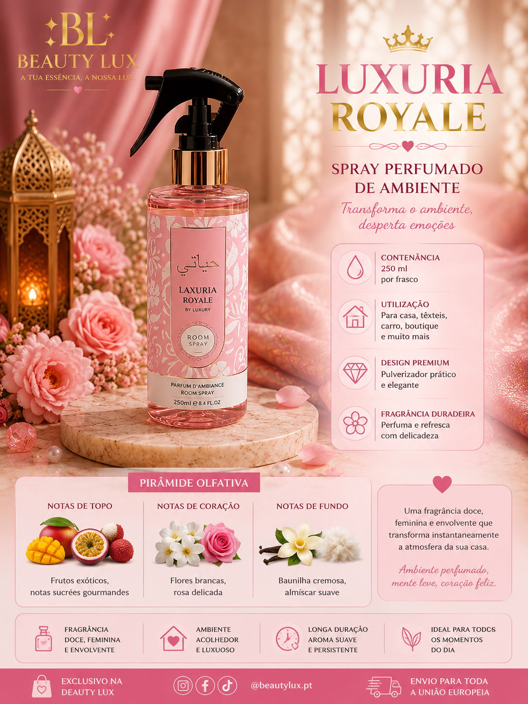 Spray de ambiente Yara 250ML