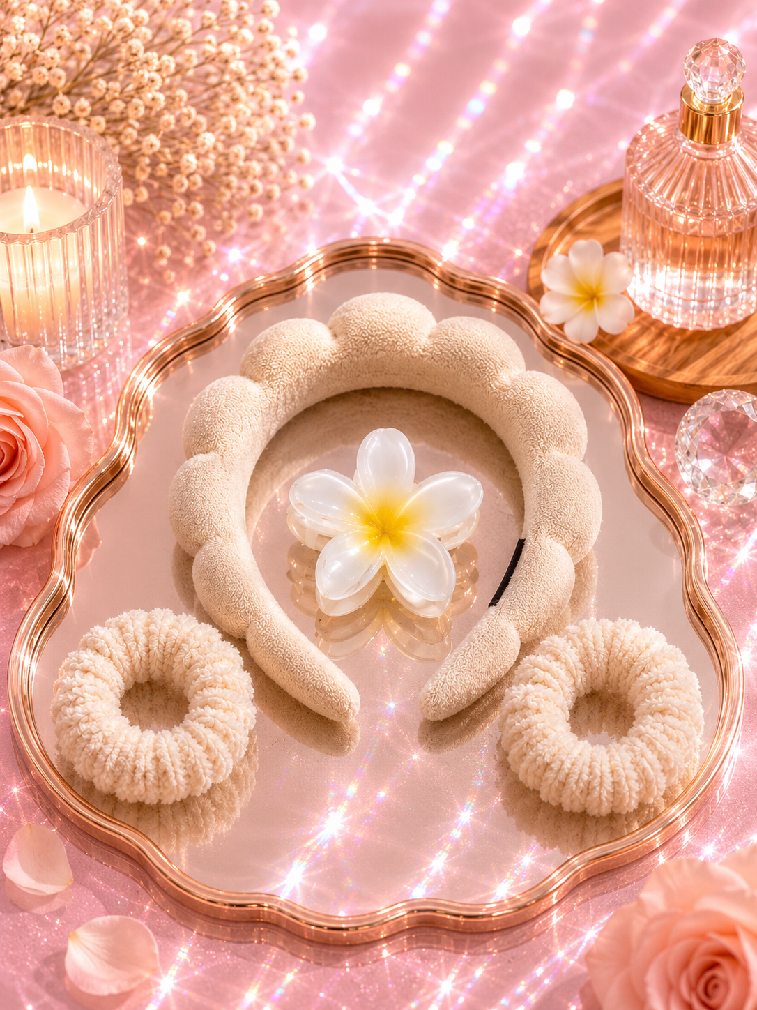 Kit de Acessórios para Cabelo e Skin Care🌸✨