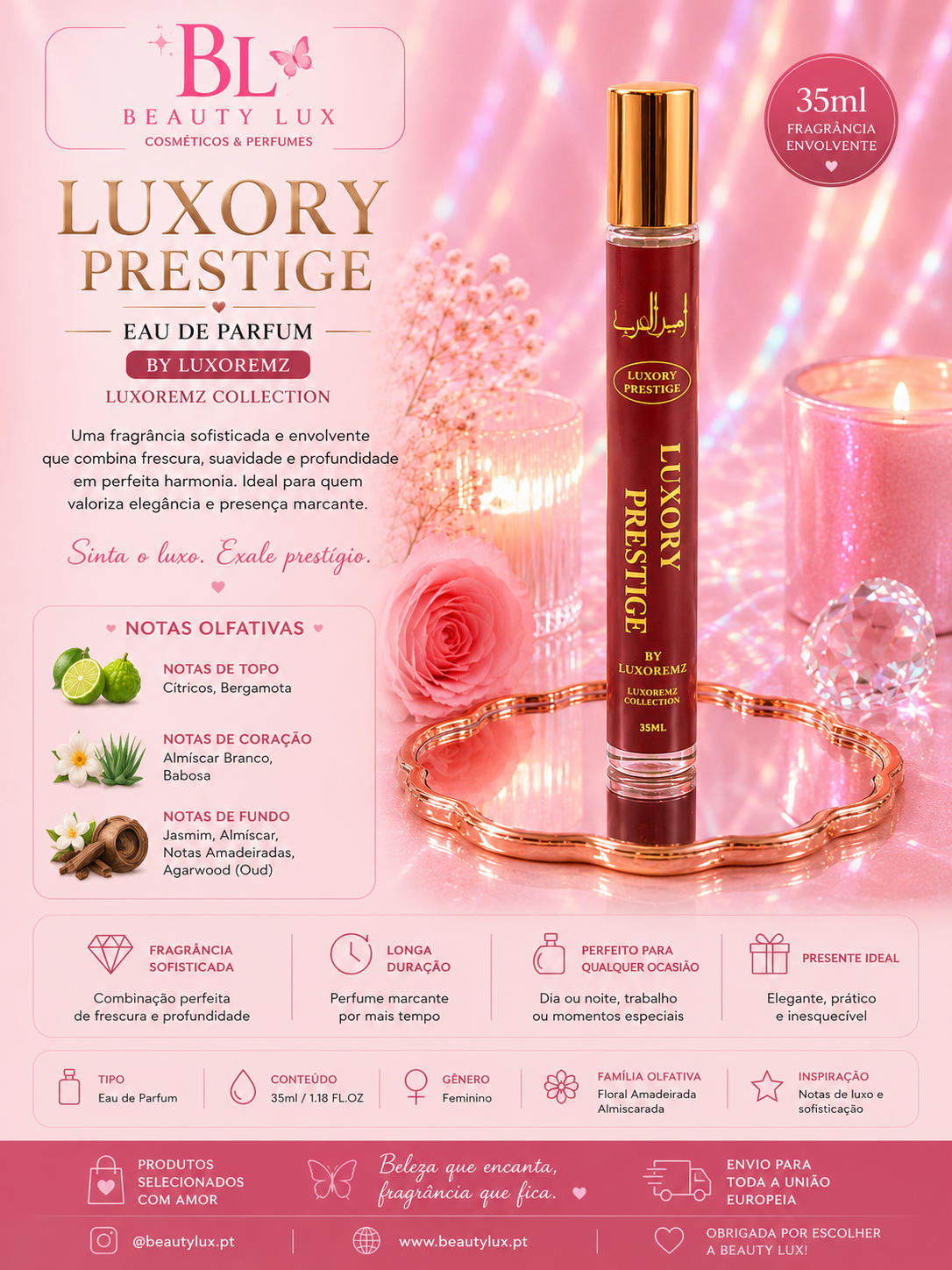 Eau de parfum 35ML Ameerat Al Arab Luxury Prestige