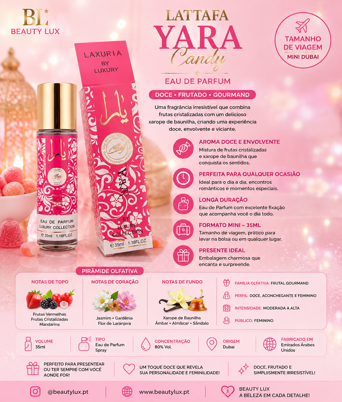Perfume Yara Candy 35ML