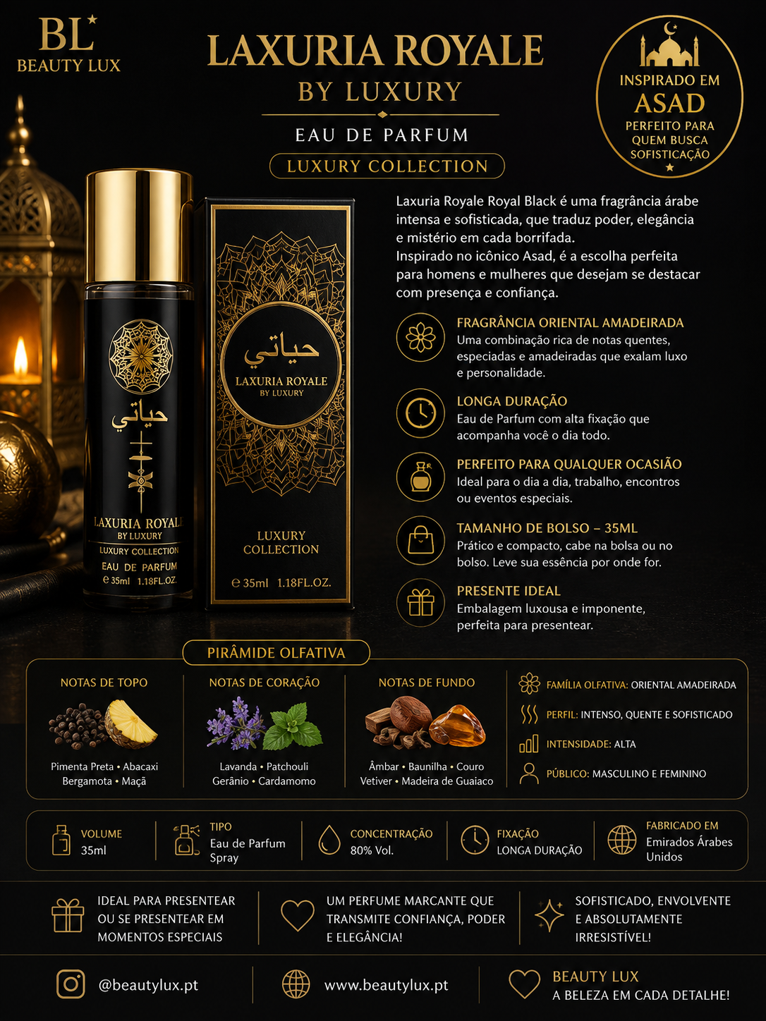 Perfume 35 ML Asad Lattafa