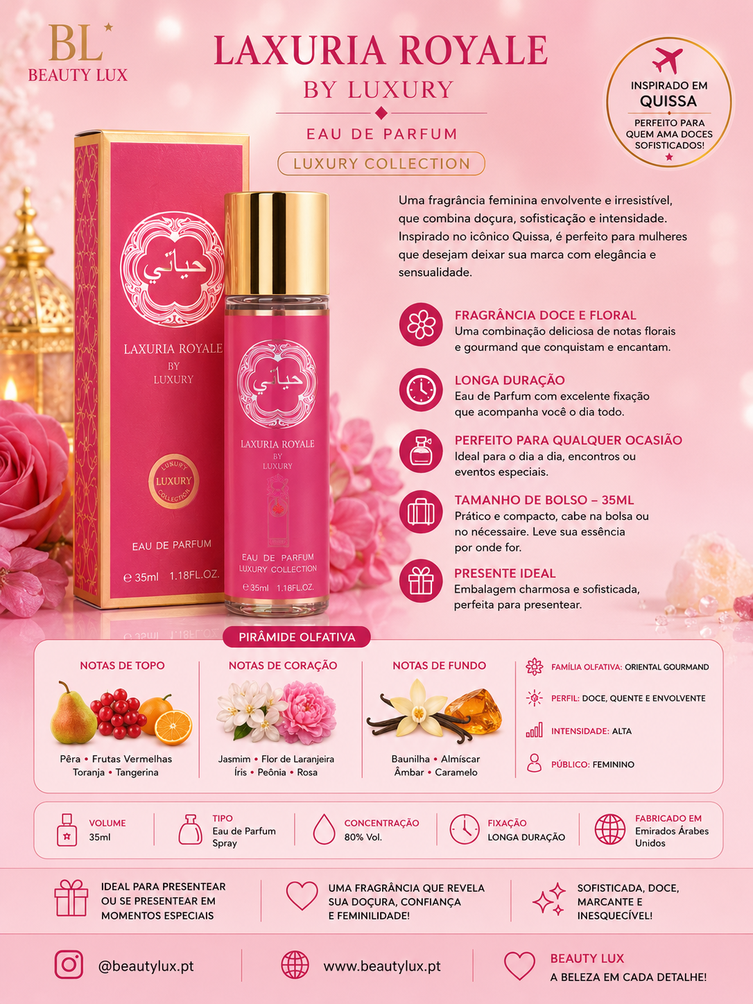 Perfume 35 ML Quissa