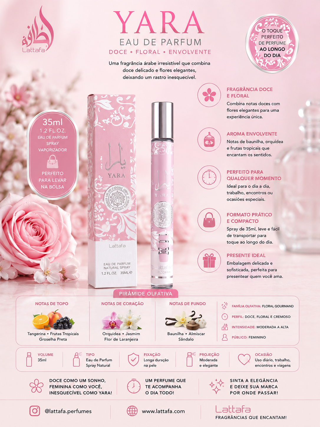 Perfume 35 ML Yara Lattafa