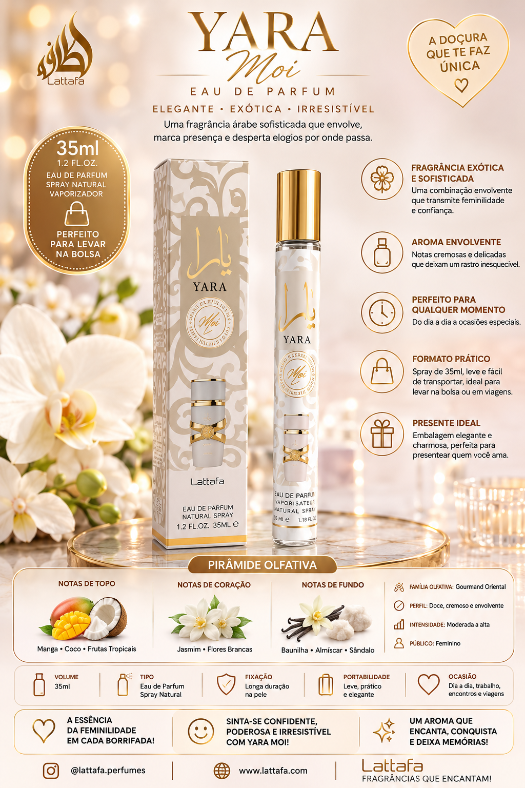 Perfume 35 ML Yara Moi Lattafa