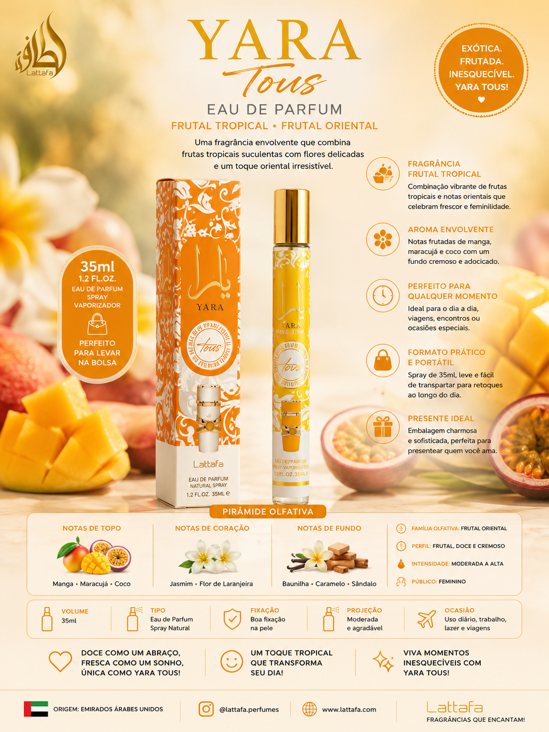 Perfume 35 ML Yara Tous Lattafa