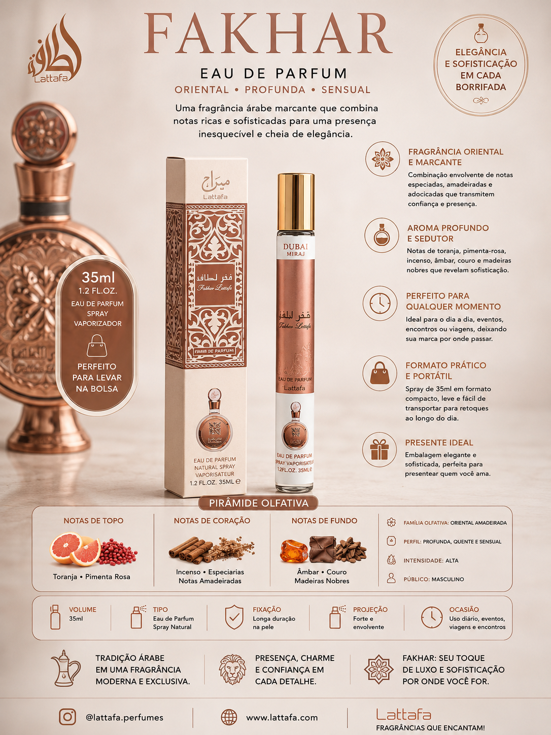 Perfume 35 ML Fakhar Lattafa