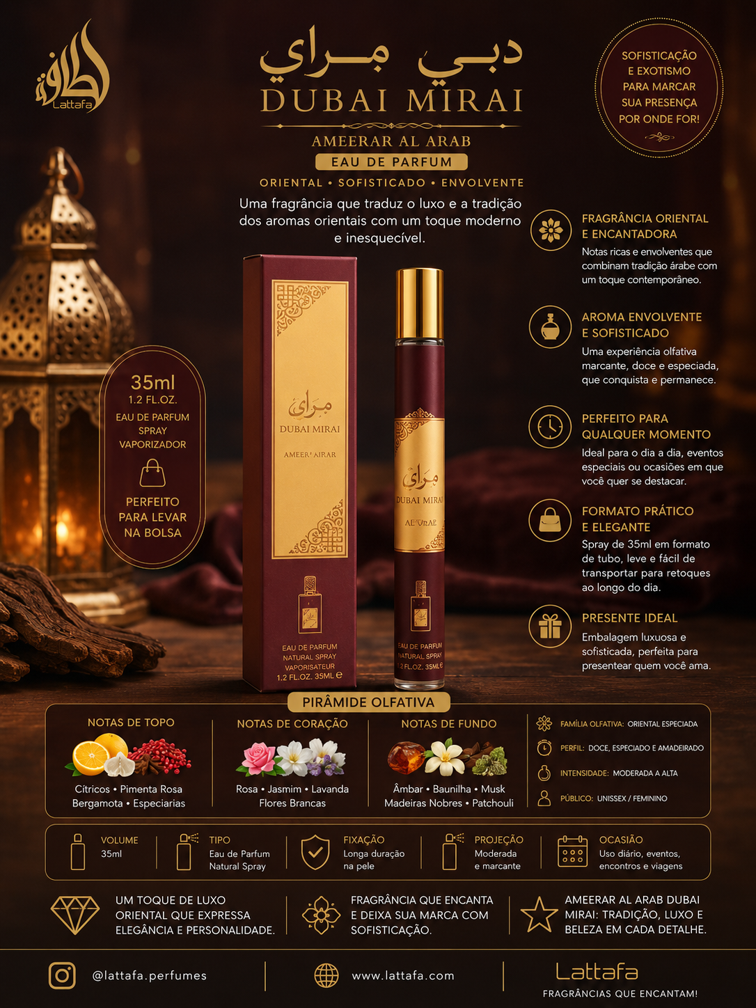 Perfume 35 ML Ameerat Al Arab Lattafa