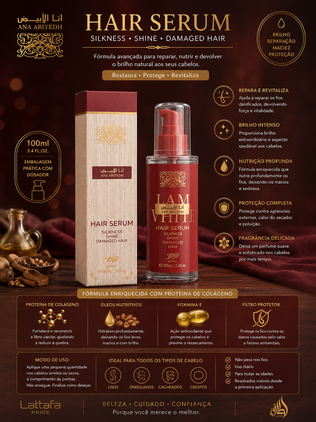 Sérum Capilar Ana Abiyedh 100ml