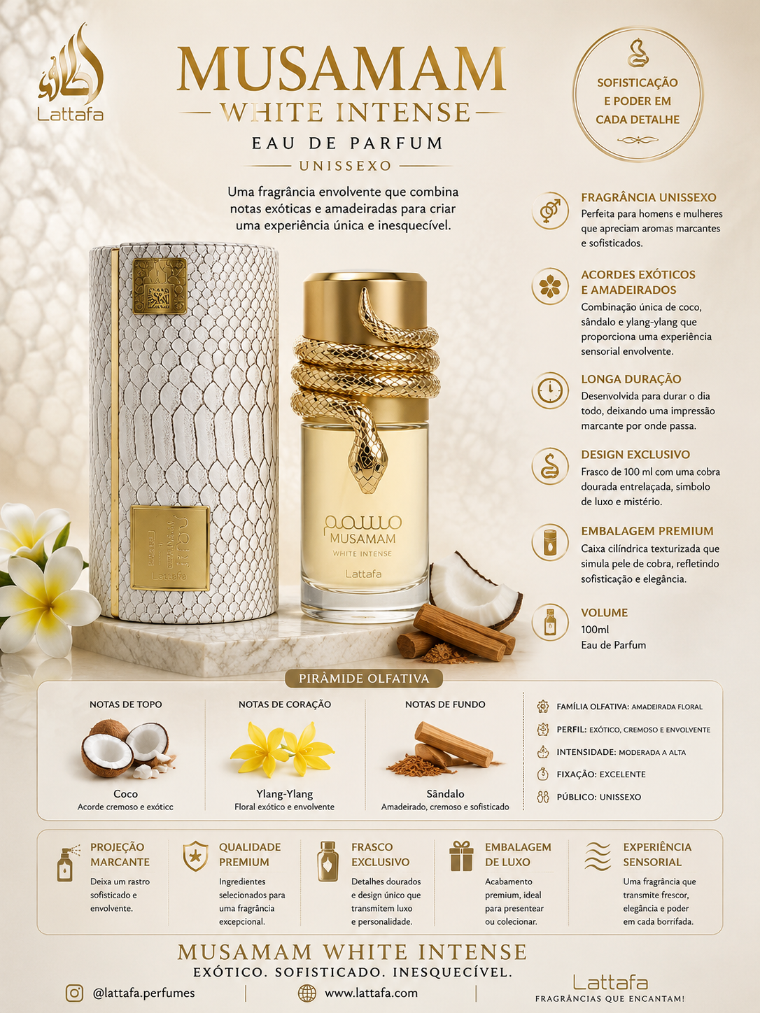 Musaman White Intense 100 ML Lattafa