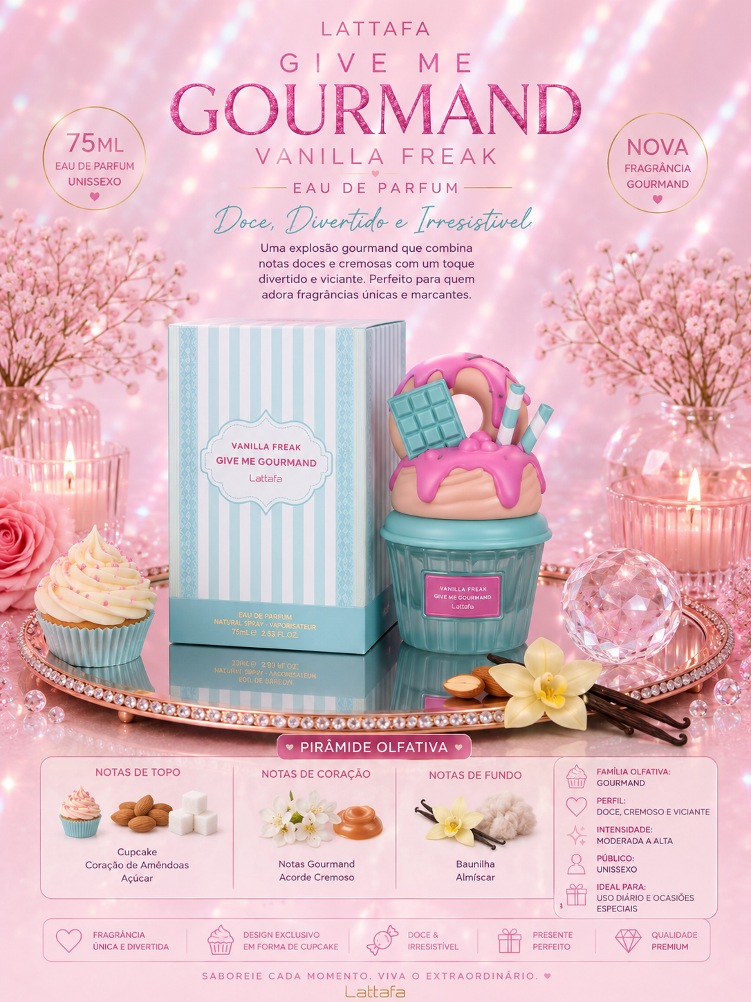 Give me Gourmand Vanilla Freak 75 ML Lattafa