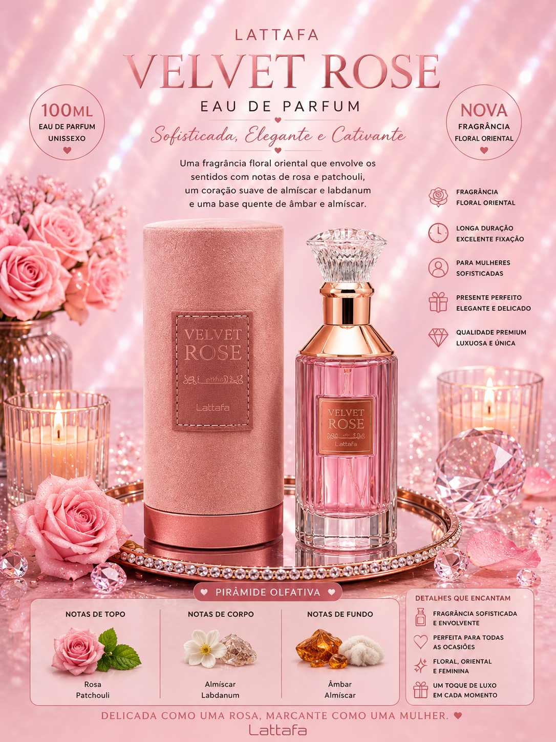 Lattafa Velvet Rose 100 ML