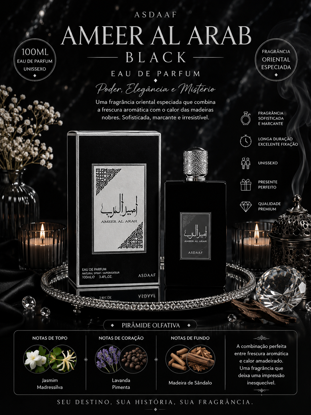 Ameer Al Arab Black Lattafa 100 ML